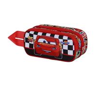Disney Cars 3 Racer-Astuccio 3D Doppio, Rosso, 22 x 10 cm