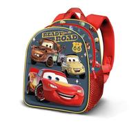 Disney Cars 3 Ready-Zainetto 3D Elite, Rosso, 25 x 30 cm, Capacità 7 L