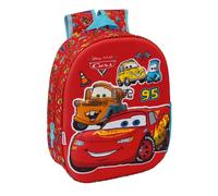Cars - Zaino scolastico, design 3D, ideale per bambini di diverse età, comodo e versatile, qualità e resistenza, 27 x 10 x 33 cm
