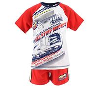 Disney Cars Bambino Maglietta e Pantaloncini (Rosso,8 Anni)