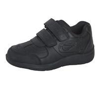 Disney Cars Boys - Scarpe da scuola per bambini Saetta McQueen, colore nero, resistenti agli urti, con cinghie di fissaggio facili da toccare, Nero , 31 EU