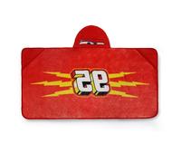 Disney Cars Coperta Con Cappuccio Rosso, Pile Morbido, Tasche, McQueen