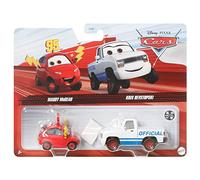 Disney Cars e Pixar Veicolo giocattolo 2 pezzi, Revstopski & Maddy McGear in scala 1:55, per bambini dai 3 anni in su