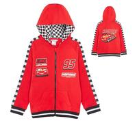Disney Cars - Giacca con cappuccio, per bambino, 3-4 anni, colore: Rosso/Nero