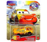 Disney Cars - Lightning McQueen con Cambia Colore, Scala 1/55