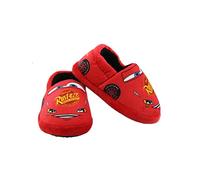 Disney Cars Lightning McQueen Racecar Toddler Boys Plush Aline Slippers (Red/Multi, 9-10 M US Toddler)