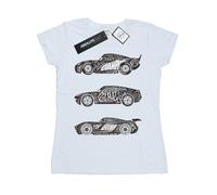 Disney Cars Maglietta Piloti di Testo Donna (BI13953)