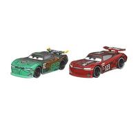 Disney Cars Mattel 1:55 Diecast Confezione da 2 pezzi Next-Gen Shiny Wax Conrad Camber & No Stall Jonas Carvers