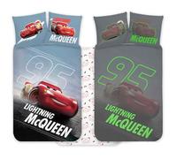 Disney Cars McQueen - Set di biancheria da letto 100 x 135 cm e federa 40 x 60 cm, set di biancheria da letto per bambini e ragazze, 100 pezzi
