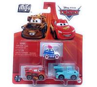Disney Cars Mini Racers - Confezione da 3 (Suki, Dragon Lightning McQueen, Tokyo Mater)