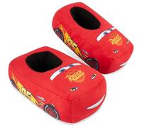 Disney Cars Pantofole Bambino Invernali, Lightning McQueen 3D Caldo Ciabatte Pelose Antiscivolo Suola, Regalo Ragazzo (31/32 EU, Rosso)