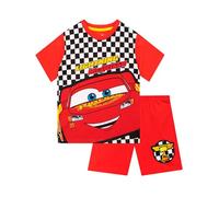 Disney Cars Pigiama Bambino | Saetta McQueen Pigiamone Ragazzo Estivo | Cars Pigiama | Rosso 2-3 Anni