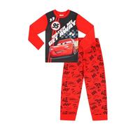 Disney Cars - Pigiama lungo per ragazzi e ragazze con scritta "Watch Me Get Away", Rosso, 6-7 Years