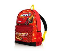 Disney Cars Saetta McQueen Zaino per Ragazzi - Zaino per la scuola per bambini con tasca frontale e rete laterale - Borsa da viaggio per il ritorno a scuola