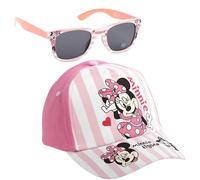 Disney Cars | Stitch | Minnie Mouse Cappellino da Baseball e Occhiali da Sole | Cappello e Occhiali con Protezione UV 400 per Bambini | Set di Accessori Estivi per Spiaggia e Vacanze (Minnie Mouse)