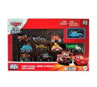 Disney Cars Toys Mini Racers - Set di 10 mini macchinine giocattolo pressofuse, serie Derby Racers, con Mato, Datz Jammin, Ivy, Mater e altri