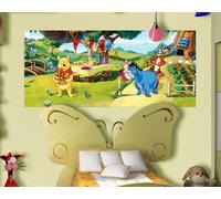 Disney Carta da Parati Winnie The Pooh 202x90cm Bambino Camera Panoramico Poster