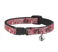 Disney Cat Collar, Breakaway Collar with Bell, Cars 3 Lightning McQueen Icons Co