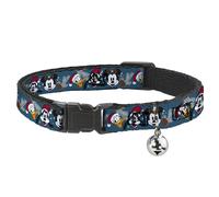 Disney Cat Collar, Breakaway Collar with Bell, Christmas Holiday Donald Goofy an