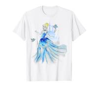 Disney Cenerentola Acquerello Graphic T-Shirt Maglietta