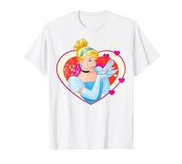 Disney Cenerentola Cartoon Heart Ritratto Maglietta