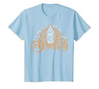 Disney Cenerentola Pumpkin Carriage Word Fill Maglietta, Bambini, Celeste, 6 anni