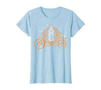 Disney Cenerentola Pumpkin Carriage Word Fill Maglietta, Donna, Celeste, XL