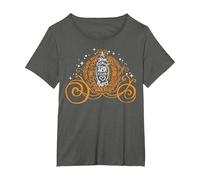 Disney Cenerentola Pumpkin Carriage Word Fill Maglietta, Donna plus-size, Asfalto, 5X