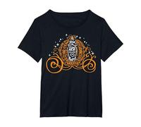 Disney Cenerentola Pumpkin Carriage Word Fill Maglietta, Donna plus-size, Nero, 5X