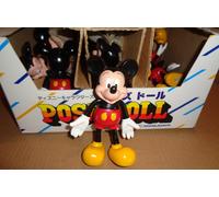 DISNEY CHARACTERS POSE DOLL MICKEY MOUSE MASUDAYA ANNI '80/'90 FLEXI TOPOLINO