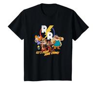 Disney Chip ‘N Dale Rescue Rangers Maglietta, Bambini, Nero, 2 anni