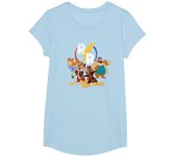 Disney Chip ‘N Dale Rescue Rangers Maglietta, Ragazze, Celeste, XS