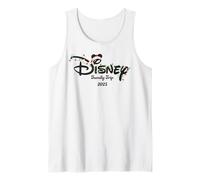 Disney Christmas Family Trip 2025 Mickey Lights Script Logo Canotta