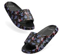 Disney Ciabatte da Piscina Bambina Stitch Ciabatte Slide Estive Bambina Ragazza Mare Piscina Spiaggia 30-35 (Nero Stitch, 34/35 EU)