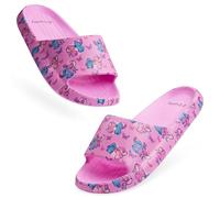 Disney Ciabatte da Piscina Bambina Stitch Ciabatte Slide Estive Bambina Ragazza Mare Piscina Spiaggia 30-35 (Rosa/Fucsia Stitch, 32/33 EU)
