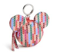 Disney - Ciondolo in nylon con cerniera, motivo: Topolino, motivo a righe, taglia unica