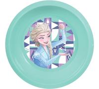Tataway Disney Ciotola azzurra per bambini in plastica Frozen resistente agli urti accidentali e riutilizzabile