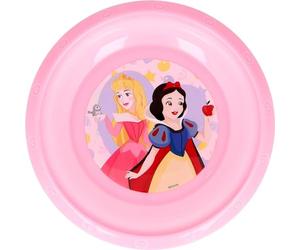 Disney Ciotola rosa per bambine in plastica Principesse resistente agli urti accidentali e riutilizzabile
