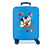 Disney Trolley cabina Circle Mickey Azzurro 37x55x20 cm Rigida ABS 34L 2,6 kg 4 ruote doppie