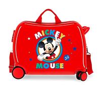 Disney Circle Mickey Valigia per bambini Rosso 50x38x20 cms Rigida ABS Chiusura a combinazione numerica 34L 2,1Kgs 4 Ruote Bagaglio a mano