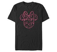 Disney Classic Mickey - Minnie Hearts Fill Unisex Crew Neck T-Shirt Black L