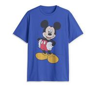 Disney Classic Mickey Mouse Full Size Graphic Short Sleeve T-Shirt T-Shirt Classica a Maniche Corte con Grafica a grandezza Naturale di Topolino Uomo (Pacco da 1)