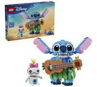 LEGO | Disney Stitch e Scrump Giocattolo - 2 Action Figure con Accessori tra cui un Ukulele - Decorazione Cameretta - Regalo di Compleanno per Bambine e Bambini da 9 Anni in su Fan del Film - 43296