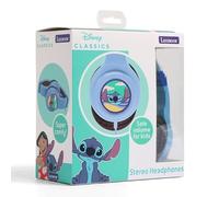 Disney Classics - Cuffie stereo Stitch per bambini, controllo del volume sicuro, super comode, azzurro