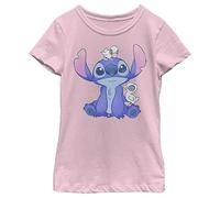 Disney Classics Lilo e Stitch, Cute Ducks Ragazze Maglietta Girocollo Light Rosa 104