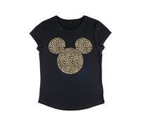 Disney Classics Mickey Classic - Animal Ears Women's Rolled-Sleeve Black M