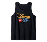 Disney & Coffee Mickey Mouse Coffee Cup Script Logo Canotta