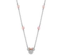 Disney Collana Bambine con Minnie Mouse in Argento e Zirconi Bianchi, Gioielli