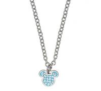 Disney Collana Mickey, Acciaio Inossidabile con Zirconi per Bambini e Bambine, Gioielli