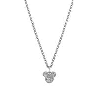 Disney Collana Mickey, Acciaio Inossidabile con Zirconi per Bambini e Bambine, Gioielli